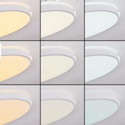 hofstein Éclairage Led|Plafonnier Seewen LED Blanc, 1 lumière, Télécommandes