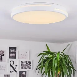 hofstein Éclairage Led|Plafonnier Seewen LED Blanc, 1 lumière, Télécommandes