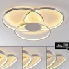 hofstein Éclairage Led|Plafonnier Skanes LED Nickel mat, 1 lumière