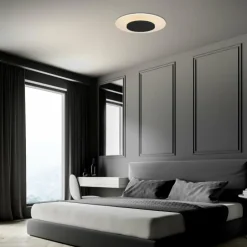 Luminaires Steinhauer Éclairage Led|Plafonnier Steinhauer Lido LED Noir, 1 lumière