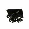 Luminaires Steinhauer Plafonniers|Plafonnier Steinhauer MEXLITE Noir, 4 lumières