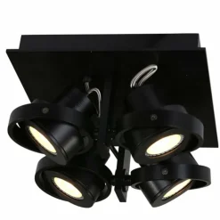 Luminaires Steinhauer Plafonniers|Plafonnier Steinhauer MEXLITE Noir, 4 lumières