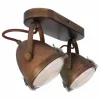 Luminaires Steinhauer Spots Et Projecteurs|Plafonnier Steinhauer MEXLITE Brun, 2 lumières