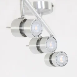 Luminaires Steinhauer Éclairage Led|Plafonnier Steinhauer Natasja LED Acier inoxydable, 3 lumières