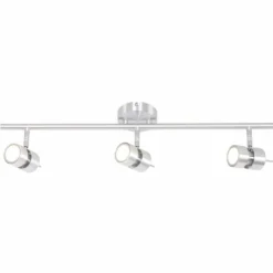 Luminaires Steinhauer Éclairage Led|Plafonnier Steinhauer Natasja LED Acier inoxydable, 3 lumières