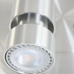 Luminaires Steinhauer Éclairage Led|Plafonnier Steinhauer Natasja LED Acier inoxydable, 3 lumières