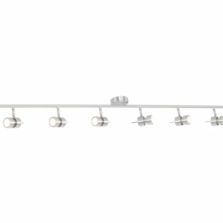 Luminaires Steinhauer Éclairage Led|Plafonnier Steinhauer Natasja LED Acier inoxydable, 6 lumières
