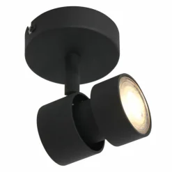 Luminaires Steinhauer Éclairage Led|Plafonnier Steinhauer Natasja LED Noir, 1 lumière