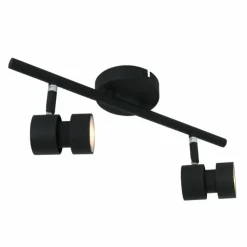 Luminaires Steinhauer Éclairage Led|Plafonnier Steinhauer Natasja LED Noir, 2 lumières