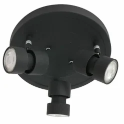 Luminaires Steinhauer Éclairage Led|Plafonnier Steinhauer Natasja LED Noir, 3 lumières