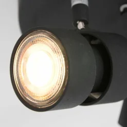 Luminaires Steinhauer Éclairage Led|Plafonnier Steinhauer Natasja LED Noir, 3 lumières