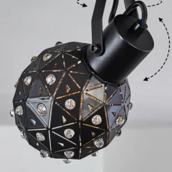 hofstein Spots Et Projecteurs|Plafonnier Sunasau Noir, 1 lumière