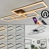 Plafonnier Taleta LED Noir, 1 lumière, Télécommandes
