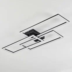 Plafonnier Taleta LED Noir, 1 lumière, Télécommandes