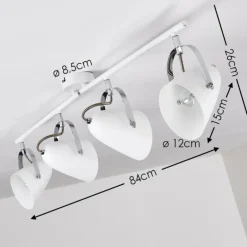 hofstein Spots Et Projecteurs|Plafonnier Tihila Blanc, 4 lumières