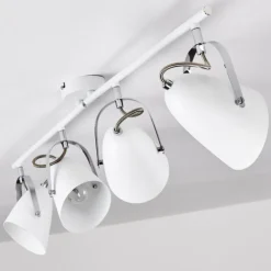 hofstein Spots Et Projecteurs|Plafonnier Tihila Blanc, 4 lumières
