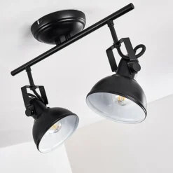 hofstein Spots Et Projecteurs|Plafonnier Tina Noir, 2 lumières