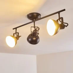hofstein Spots Et Projecteurs|Plafonnier Tina Noir, 3 lumières