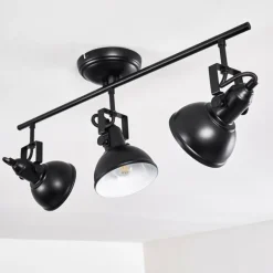 hofstein Spots Et Projecteurs|Plafonnier Tina Noir, 3 lumières