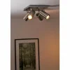 Luminaires Trio Spots Et Projecteurs|Plafonnier Trio 8024 Acier inoxydable, Nickel mat, 4 lumières