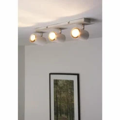 Luminaires Trio Spots Et Projecteurs|Plafonnier Trio 8024 Blanc, 3 lumières