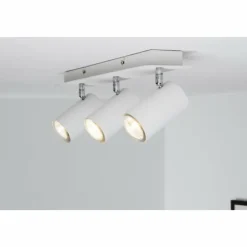 Luminaires Trio Spots Et Projecteurs|Plafonnier Trio 8024 Blanc, 3 lumières
