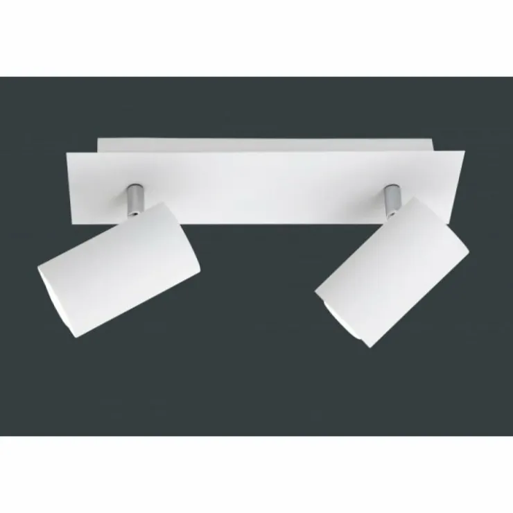 Luminaires Trio Spots Et Projecteurs|Plafonnier Trio 8024 Blanc, 2 lumières