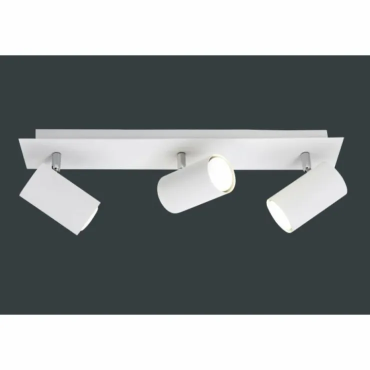 Luminaires Trio Spots Et Projecteurs|Plafonnier Trio 8024 Blanc, 3 lumières