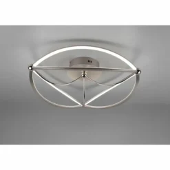Luminaires Trio Éclairage Led|Plafonnier Trio Charivari LED Nickel mat, 1 lumière