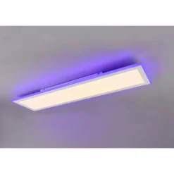 Luminaires Trio Éclairage Led|Plafonnier Trio Columbia LED Blanc, 1 lumière, Télécommandes, Changeur de couleurs