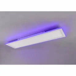 Luminaires Trio Éclairage Led|Plafonnier Trio Columbia LED Blanc, 1 lumière, Télécommandes, Changeur de couleurs
