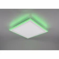 Luminaires Trio Éclairage Led|Plafonnier Trio Columbia LED Blanc, 1 lumière, Télécommandes, Changeur de couleurs