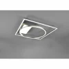 Luminaires Trio Éclairage Led|Plafonnier Trio Downey LED Nickel mat, 1 lumière, Télécommandes