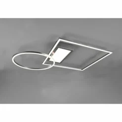 Luminaires Trio Éclairage Led|Plafonnier Trio Downey LED Nickel mat, 1 lumière, Télécommandes