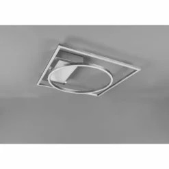Luminaires Trio Éclairage Led|Plafonnier Trio Downey LED Nickel mat, 1 lumière, Télécommandes