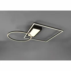 Luminaires Trio Éclairage Led|Plafonnier Trio Downey LED Noir, 1 lumière, Télécommandes