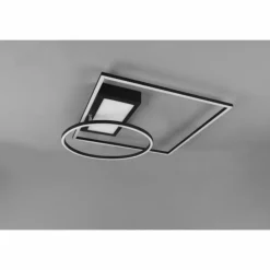 Luminaires Trio Éclairage Led|Plafonnier Trio Downey LED Noir, 1 lumière, Télécommandes