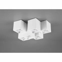 Luminaires Trio Plafonniers|Plafonnier Trio Fernando Blanc, 6 lumières