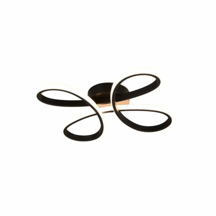 Luminaires Trio Éclairage Led|Plafonnier Trio FLY LED Noir, 1 lumière