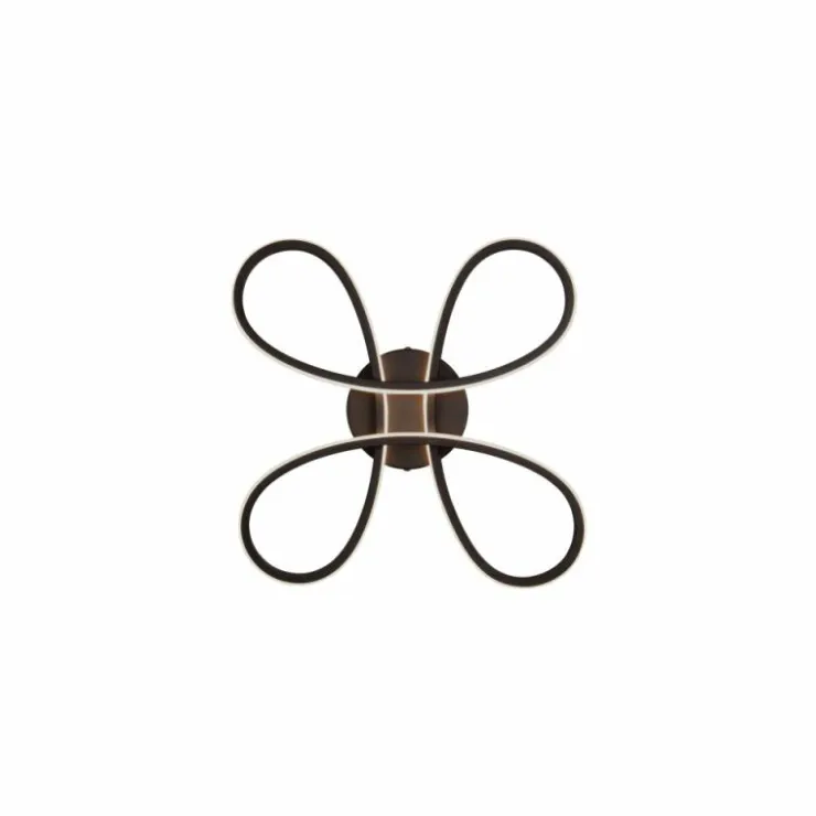 Luminaires Trio Éclairage Led|Plafonnier Trio FLY LED Noir, 1 lumière