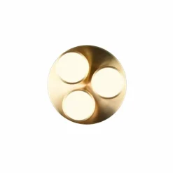 Luminaires Trio Éclairage Led|Plafonnier Trio Franklin LED Laiton, 3 lumières
