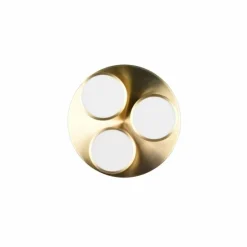 Luminaires Trio Éclairage Led|Plafonnier Trio Franklin LED Laiton, 3 lumières