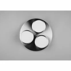 Luminaires Trio Éclairage Led|Plafonnier Trio Franklin LED Nickel mat, 3 lumières