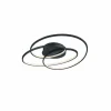 Luminaires Trio Éclairage Led|Plafonnier Trio Gale LED Noir, 1 lumière