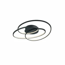 Luminaires Trio Éclairage Led|Plafonnier Trio Gale LED Noir, 1 lumière