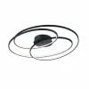 Luminaires Trio Éclairage Led|Plafonnier Trio Gale LED Noir, 1 lumière