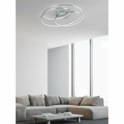 Luminaires Trio Éclairage Led|Plafonnier Trio Gale LED Nickel mat, 1 lumière