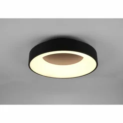 Luminaires Trio Éclairage Led|Plafonnier Trio Girona LED Noir, 1 lumière