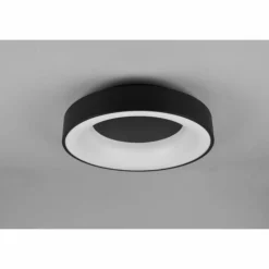 Luminaires Trio Éclairage Led|Plafonnier Trio Girona LED Noir, 1 lumière