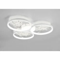 Luminaires Trio Éclairage Led|Plafonnier Trio Groovy LED Blanc, 1 lumière
